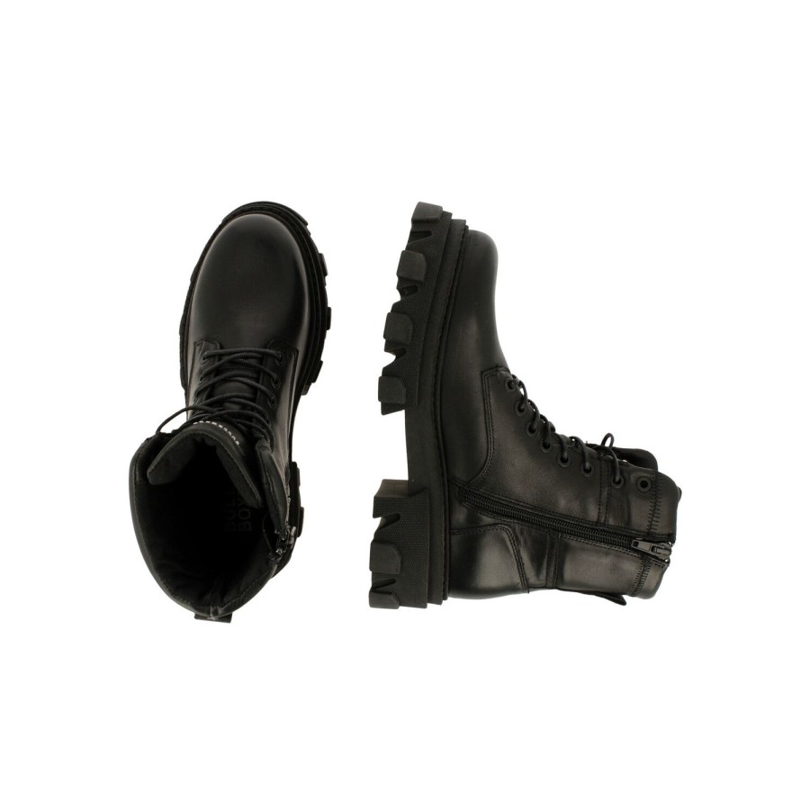 Schnurstiefel | Bullboxer Stiefeletten Schwarz 517504E6L_Blcktd