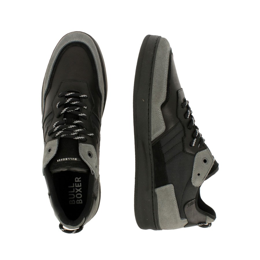 Sneaker Niedrig | Bullboxer Sneaker Schwarz 481P21360Apebksu