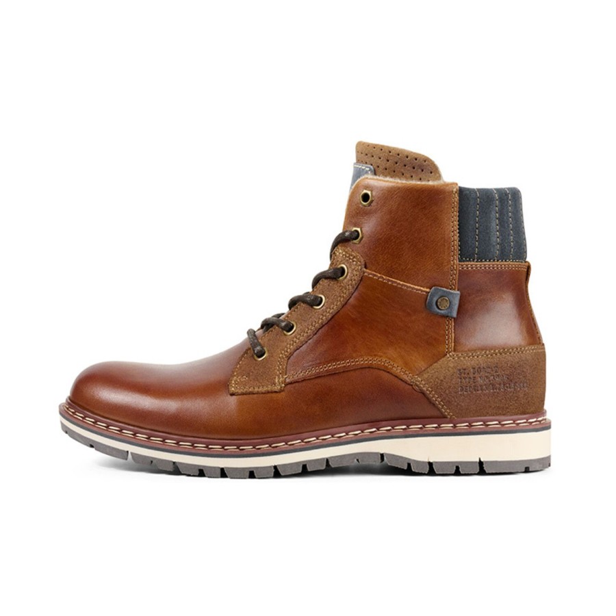 Schnurstiefel | Bullboxer Stiefel Cognac 877K55858A2499Su