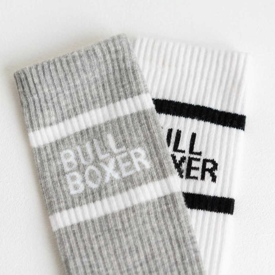 Socken | Bullboxer Socken Damen Weis/Grau 2Er-Pack