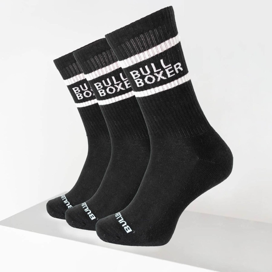 Socken | Bullboxer Socken Herren Schwarz 3Er-Pack