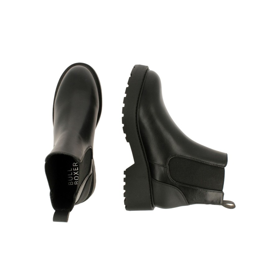 Chelsea-Stiefel | Bullboxer Chelsea Boots Schwarz 020514F6S_Blcktd