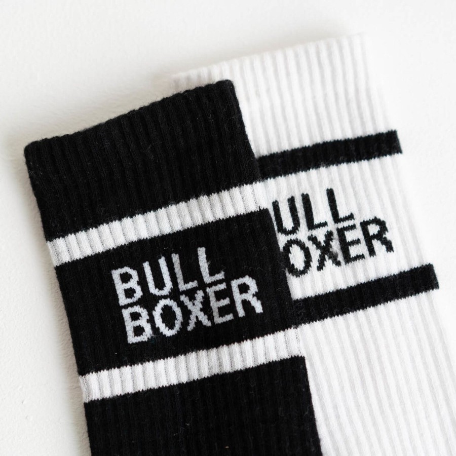 Socken | Bullboxer Socken Herren Schwarz/Weis 2Er-Pack