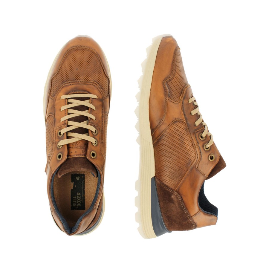 Sneaker Niedrig | Bullboxer Sneaker Tan/Cognac 373K20438Awcbnsu