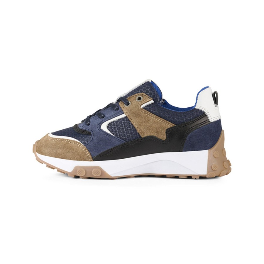 Turnschuhe | Bullboxer Sneaker Beige-Navy Atp001E5Labenykb