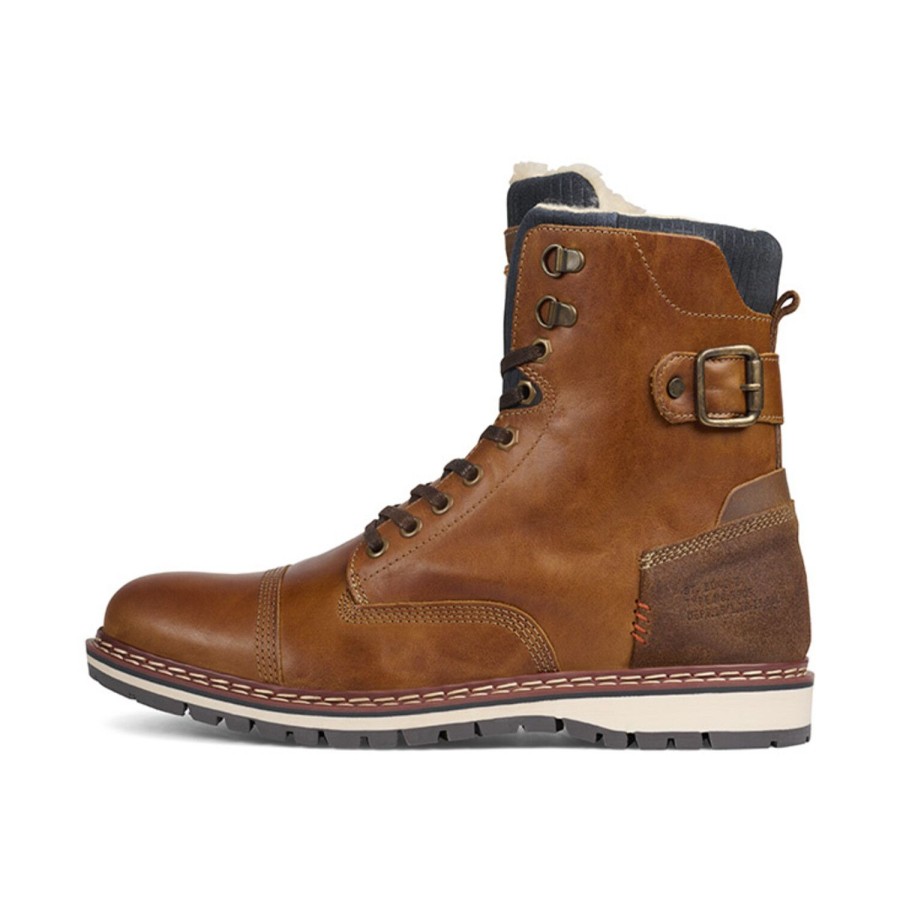 Schnurstiefel | Bullboxer Stiefel Cognac 877K85850Atanosu