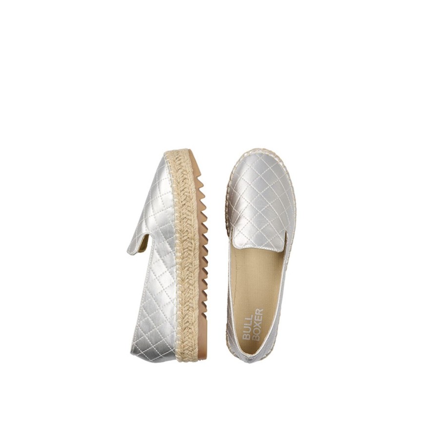 Espadrilles | Bullboxer Espadrilles Silber 155016F4S_Slvrtd