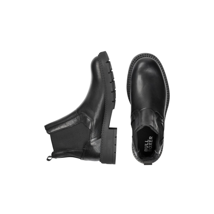 Stiefeletten | Bullboxer Chelsea Boots Schwarz 277N70038Ablcksu