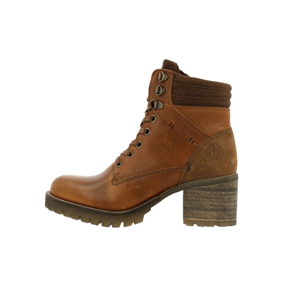 Schnurstiefel | Bullboxer Stiefeletten Tan/Cognac 772M80653Cmcogtd