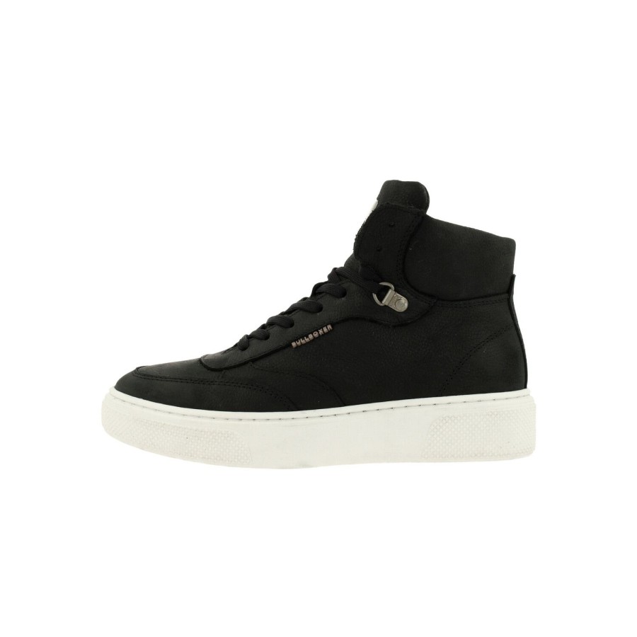 Sneaker Hoch | Bullboxer Sneaker Schwarz 783500E6L_Bkwhtd