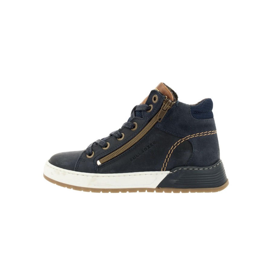 Turnschuhe | Bullboxer Sneaker Blau Aof506E6L_Dkblkb