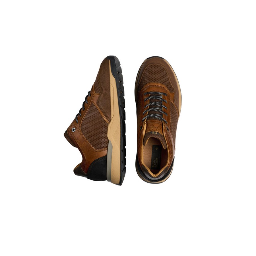 Sneaker Niedrig | Bullboxer Sneaker Low Cognac 855K25973Mcobbsu