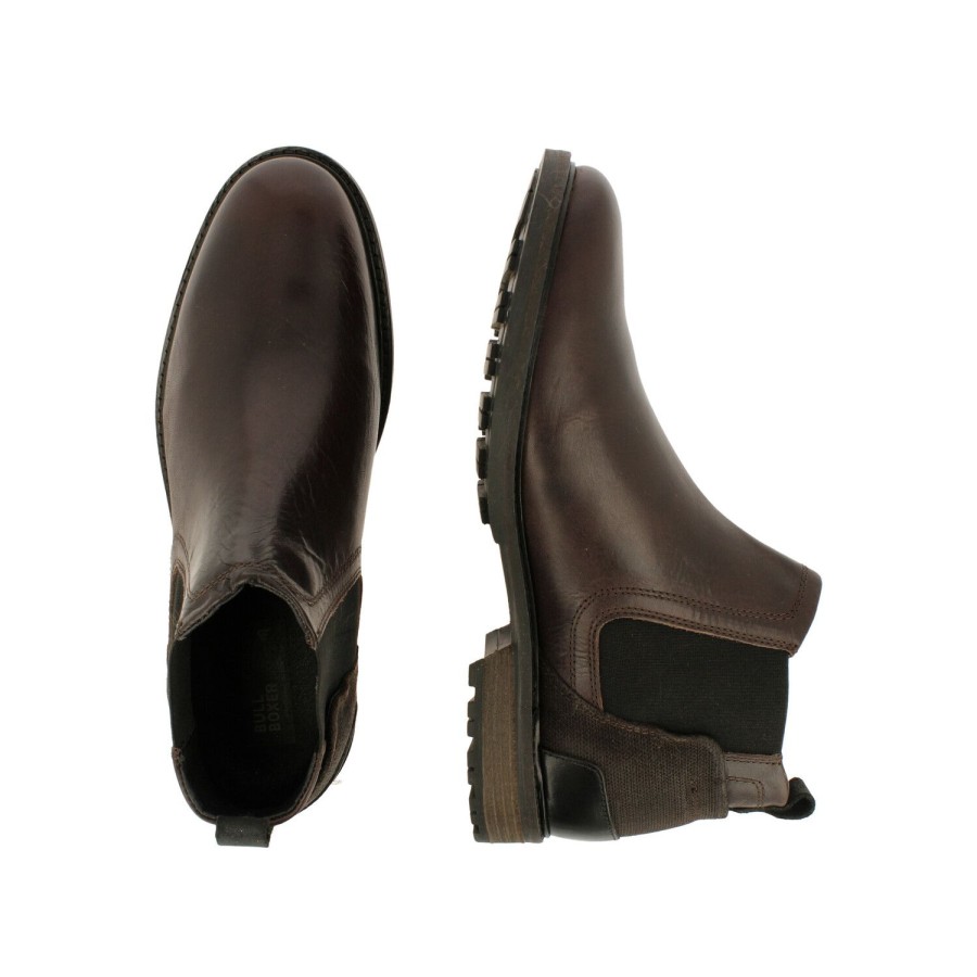 Stiefeletten | Bullboxer Chelsea Boots Dunkelbraun 636K46933Anybbsu