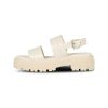 Sandalen | Bullboxer Plateau-Sandale Offwhite 171000F2S_Putttd