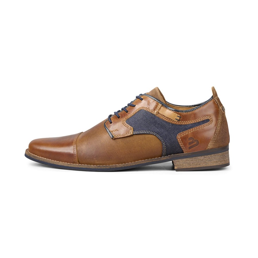 Klassische Schnurschuhe | Bullboxer Schnurschuh Tan/Cognac 379K25230Hcojcsu