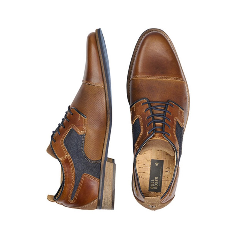 Klassische Schnurschuhe | Bullboxer Schnurschuh Tan/Cognac 379K25230Hcojcsu