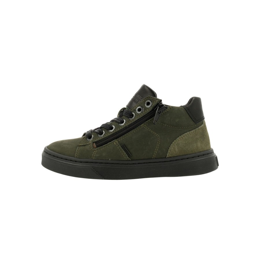 Turnschuhe | Bullboxer Sneaker Grun Aop502E6L_Dkolkb