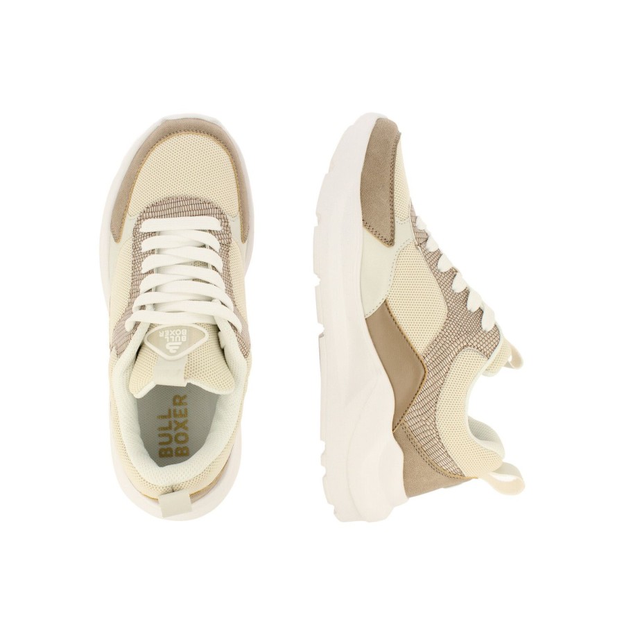 Sneaker Niedrig | Bullboxer Sneaker Beige 158003F5S_Mubetd