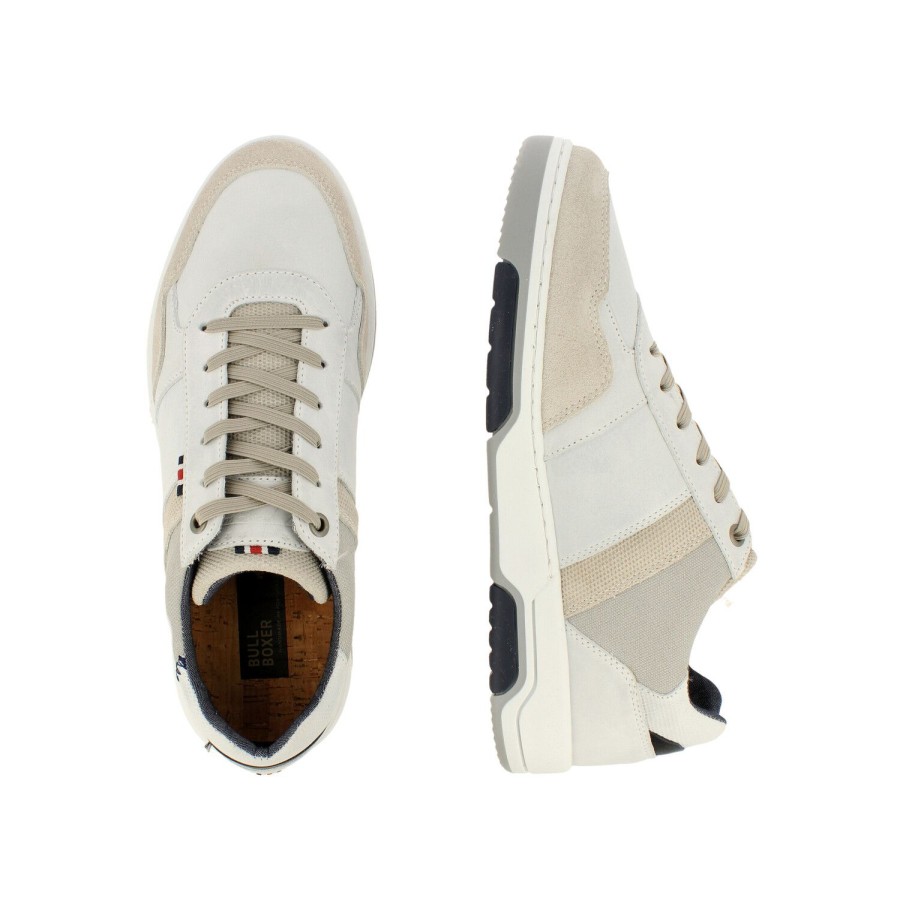 Sneaker Niedrig | Bullboxer Sneaker Low Offwhite 343K20630Eowhcsu