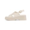 Sandalen | Bullboxer Plateau-Sandale Offwhite 179002F2S_Putttd