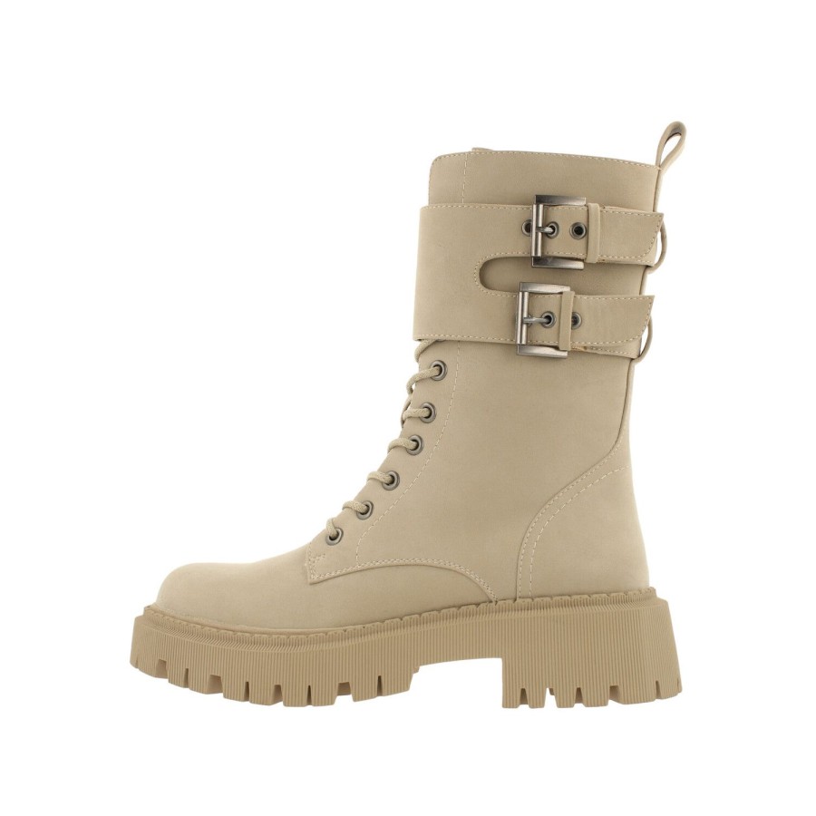 Schnurstiefel | Bullboxer Stiefel Beige/Taupe 173502F6S_Bonetd