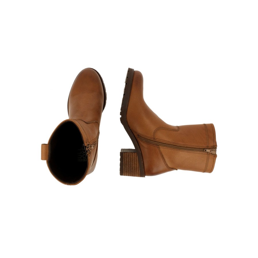 Stiefel Mit Hohem Absatz | Bullboxer Stiefeletten Tan/Cognac 611504E6L_Nutttd